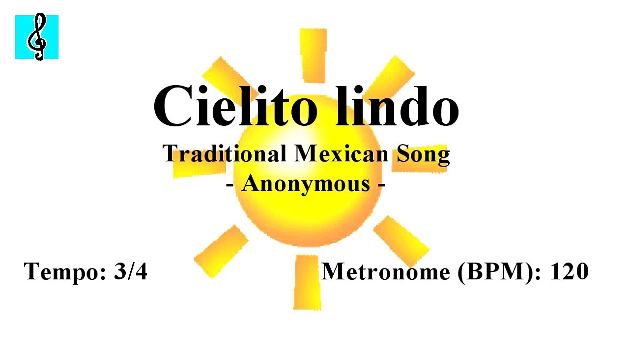 Melodica Tutorial - Cielito lindo (Sheet music - Guitar chords)