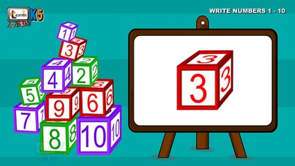 How to write numbers for children | Write Numbers 1-10 | Writing numbers for children