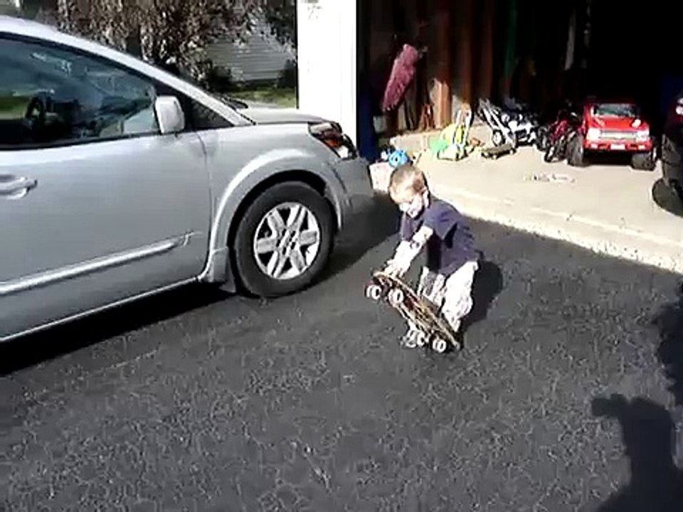 2 Year Old Skateboarder