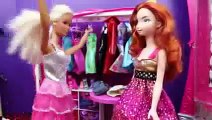 Barbie and Disney Brave Merida Shopping Clothes Closet with Mother Gothel Barbie by DisneyCarToys