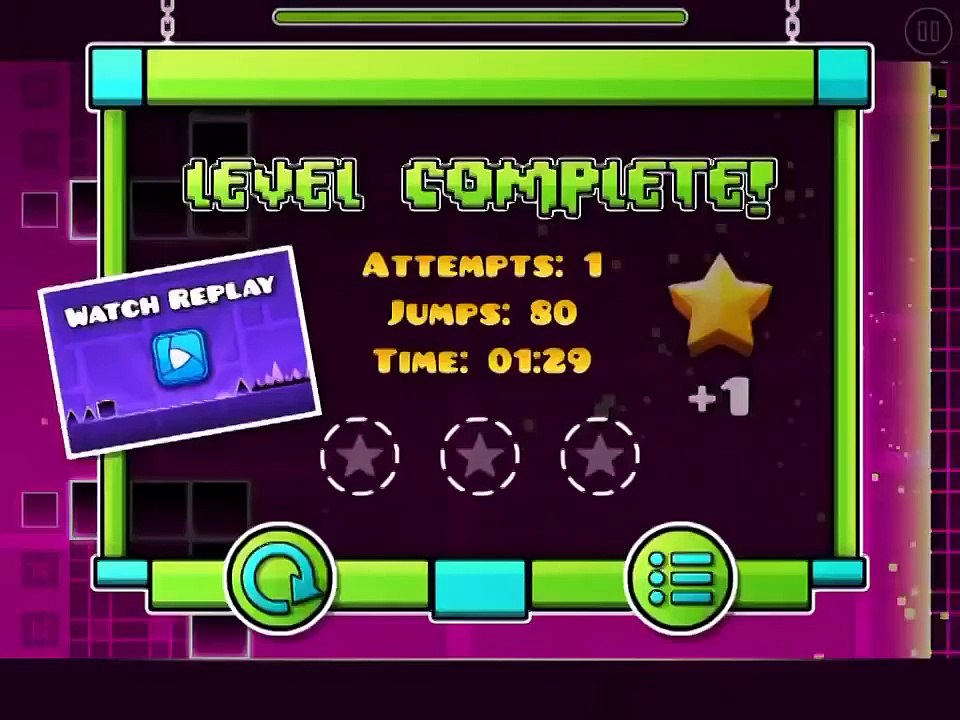 Geometry dash level 1-12 complete