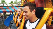 Olympic Medalist Tom Daley Braves Falcon's Fury | Busch Gardens® Tampa FL