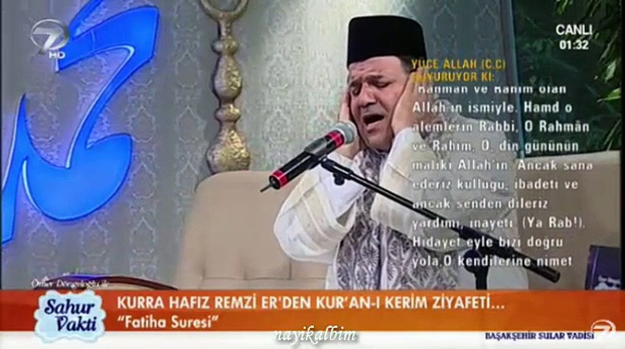 Remzi Er Fatiha suresi Ramazan 2015