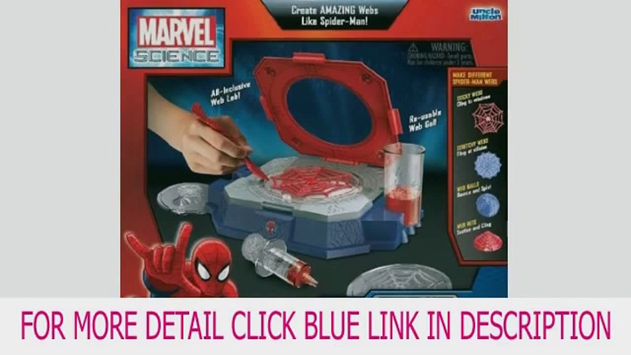 Check Uncle Milton Marvel Science, Spider-Man Web Creator Lab Top