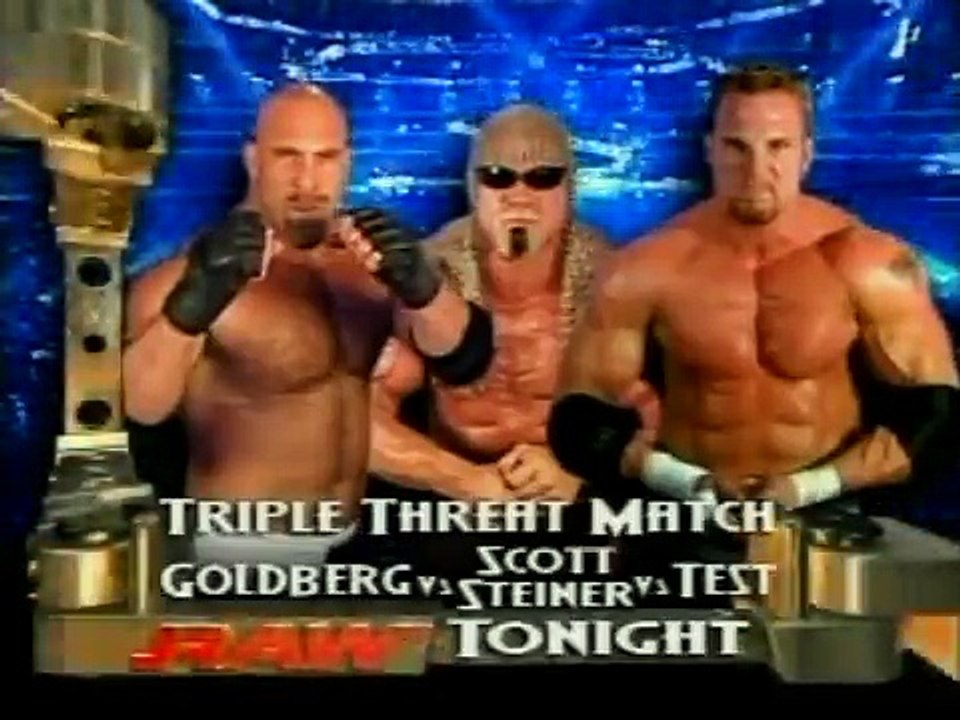 Goldberg vs. Scott Steiner vs. Test