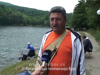 Kup sportskih ribolovaca  održan na Borskom jezeru , 20.jun 2015. (RTV Bor)