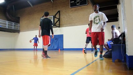 Basketball Workout: Right Baseline Dribble Snatch Cross Jump Shot