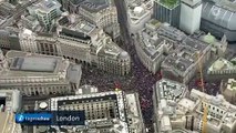 London: Demonstrationen gegen Sparpolitik der britischen Regierung