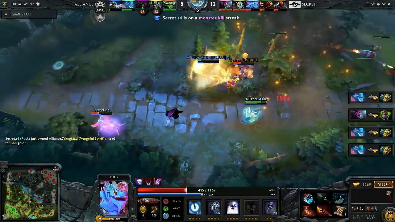 Dota 2 JUST RTZ plays Anti-Mage | Team Secret vs Alliance