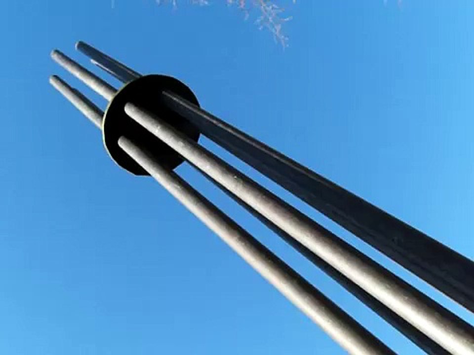 Orgonite Cloudbuster In England, Clear Blue Skies