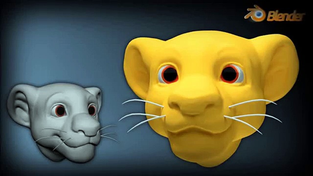 Blender Sculpting -  Simba [TIMELAPSE]