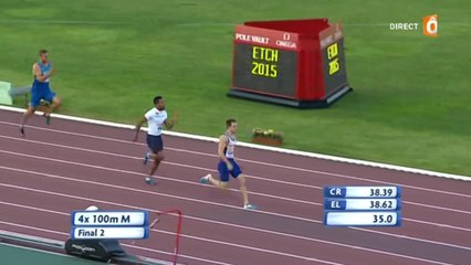 Le relais 4x100m des Bleus