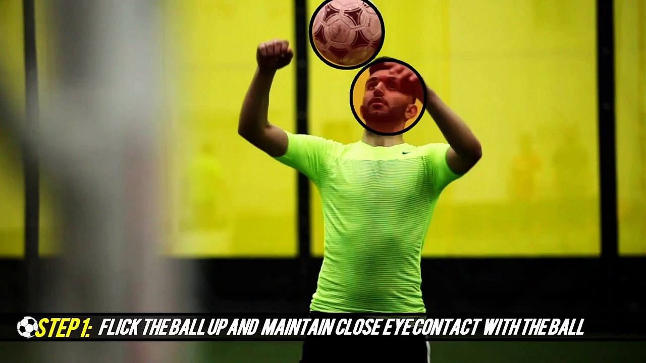 Ronaldo Warmup Skill- Chest to Neck Stall- Football/Soccer Trick Tutorial