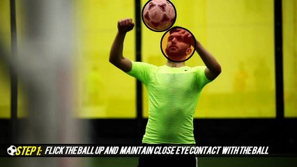 Ronaldo Warmup Skill- Chest to Neck Stall- Football/Soccer Trick Tutorial