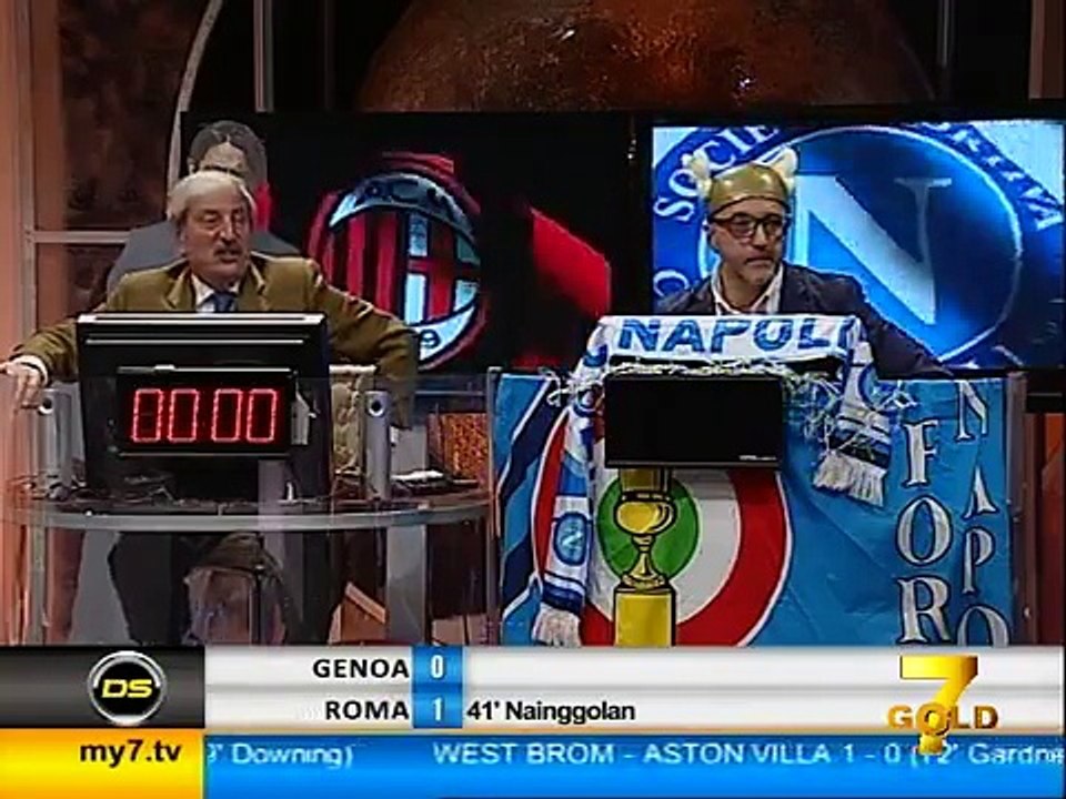 Diretta Stadio 7 Gold (MILAN NAPOLI 2-0) Due Mozzarelle per la Fruscio