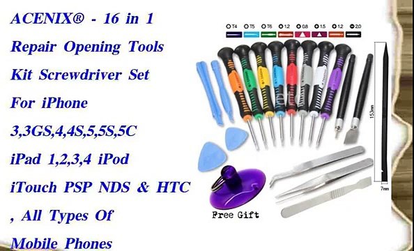 ACENIX® - 16 in 1 Repair Opening Tools Kit Screwdriver