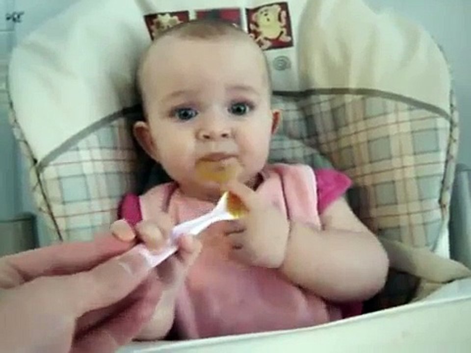 Happy funny baby laugh