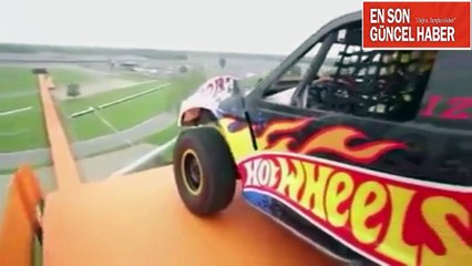 Araçla 350 mt uçarak karşıdan karşıya geçme