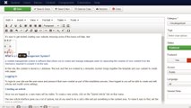 Joomla 3 Video tutorials - Joomla Default Editor