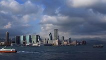 Timelapse over Hong Kong Harbor