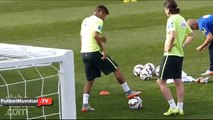 Neymar Amazing Ball Skills training brasil Copa América Chile 2015
