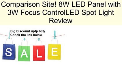 8W LED Panel with 3W Focus ControlLED Spot Light Review