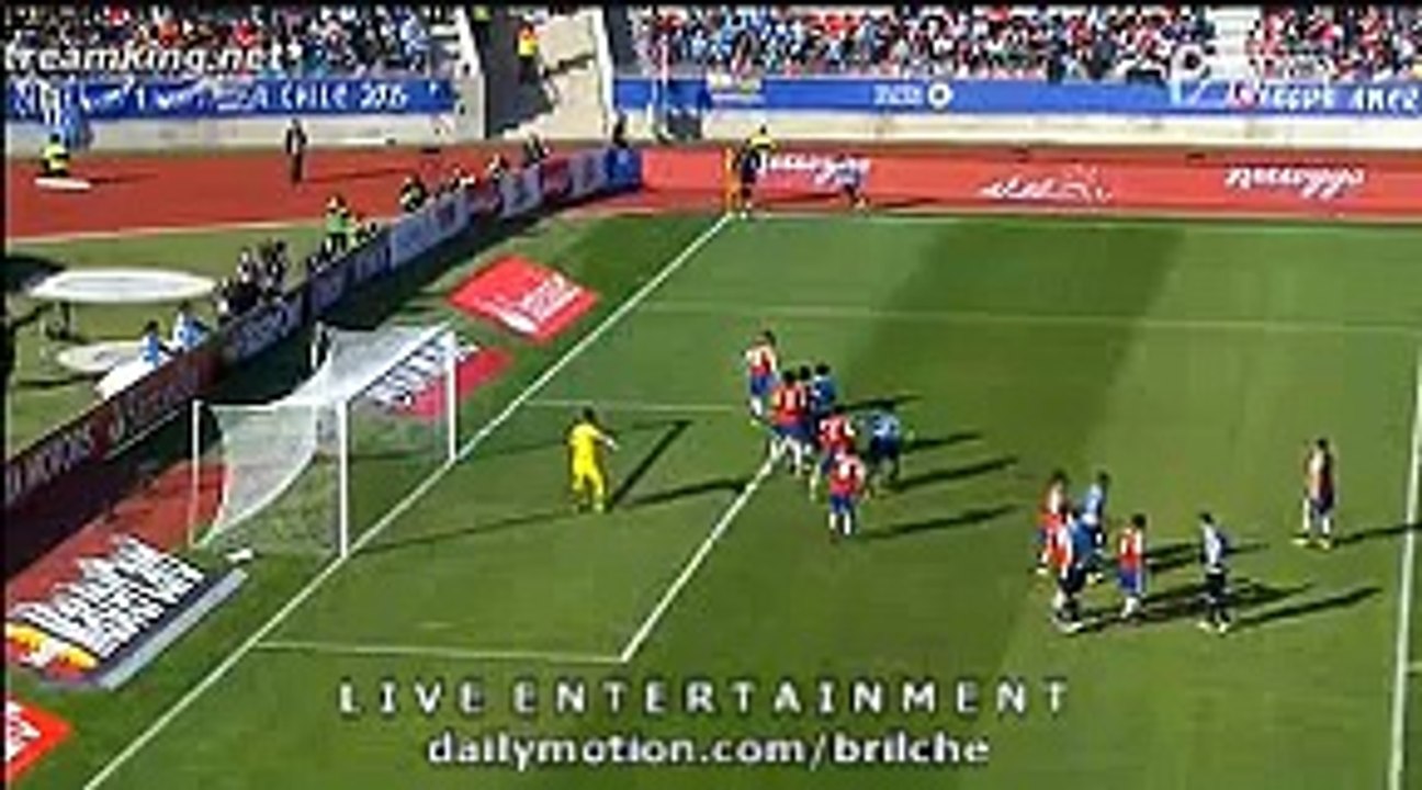 Jose Gimenez Great Header Goal Uruguay 1 - 0 Paraguay 20.06.2015