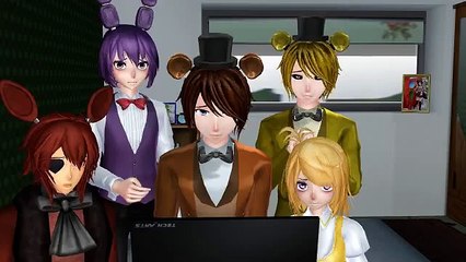 [MMD x FNAF] FNAF Crew plays Slender!