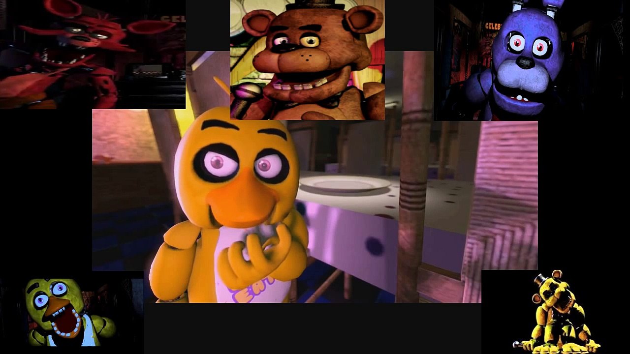 fnaf crew react's  to FNAF Animation Funny: A Little Freddy's Night (Five Nights at Freddy's SFM)