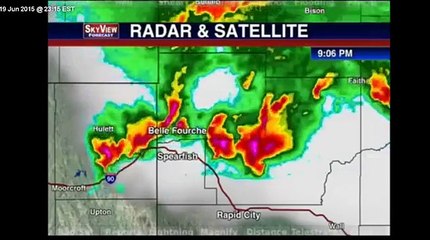 Breaking News: Large Violent Tornado Northeast of Rapid City, SD #SDWx #RapidCity #Tornado