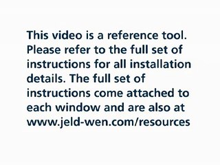 JELD-WEN Vinyl Pocket/Block Frame Replacement Window Installation