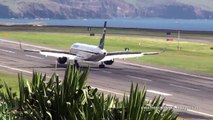 Madeira Airport Finnair Boeing 757-200 Landing and takeoff