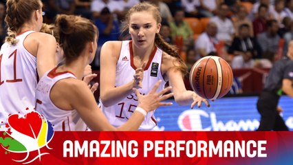 Maria Vadeeva (RUS) - Amazing Performance v Solvak Republic - EuroBasket Women 2015