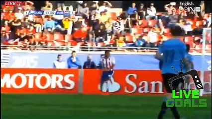 Christian Stuani Fantastic Header Chance Uruguay 1-1 Paraguay