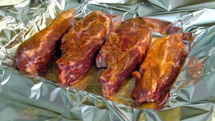 Pork Country Style Ribs Cooked in the Toaster Oven