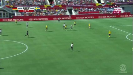 1-0 Anja Mittag Goal - Germany vs Sweden 20.06.2015