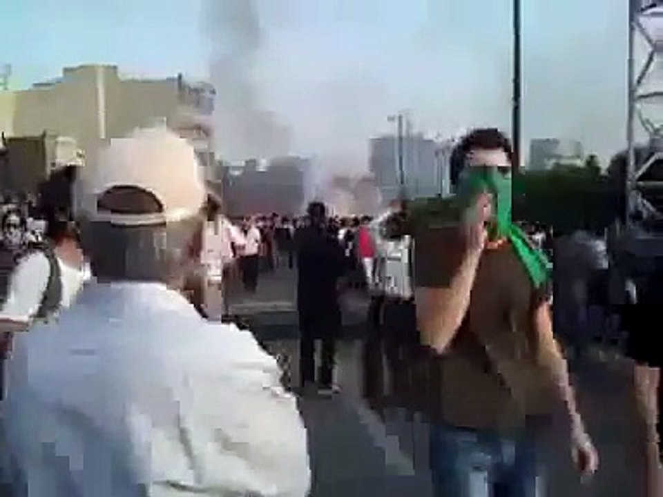 Police officer set on fire by protesters