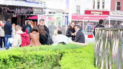 Kissing blow up doll Prank