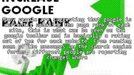 Google Page Rank Update