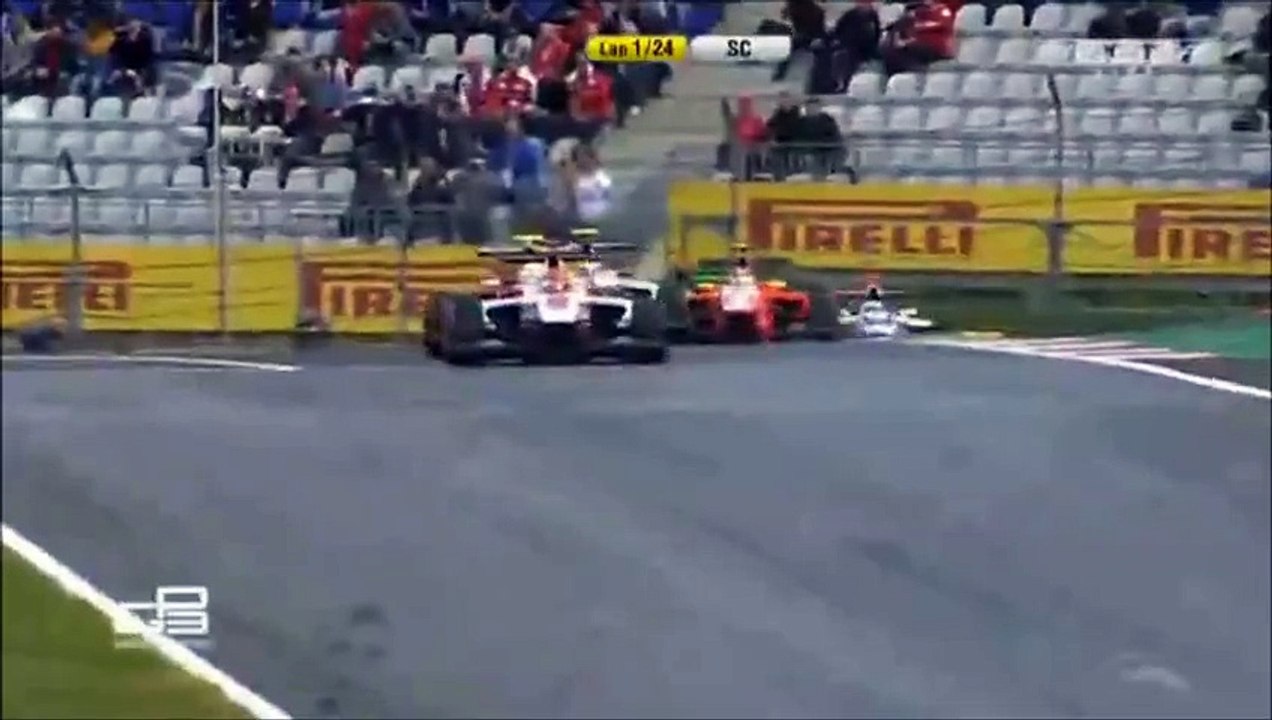 Big Start Crash 2015 GP3 Austria Race 1