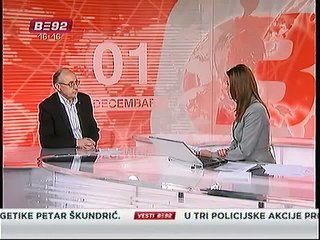 Gostovanje Dragana Ilića u vestima TV B92