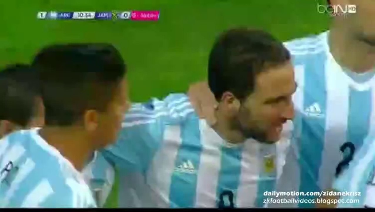 Higuaín 1:0 | Argentina v. Jamaica 20.06.2015