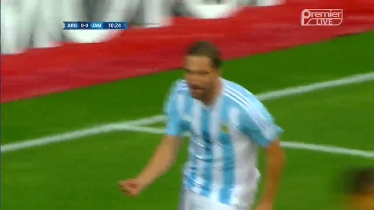 Gonzalo Higuaín Goal 1-0 | Argentina vs Jamaica 20.06.2015