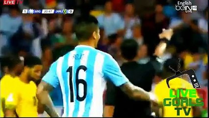 Zabaleta Amazing Chance Argentina 1-0 Jamaica