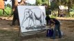 Khwan Painting Soi the Elephant with Soi Painting Too!