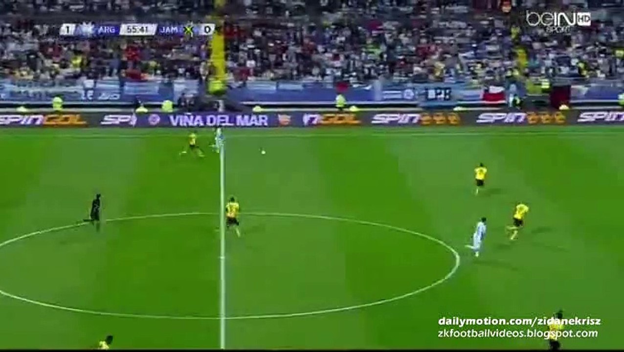 Messi Great Chip Shot, Big Save by the Jamaican Keeper - Argentina v. Jamaica 20.06.2015
