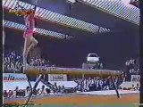 Olessia Dudnik European  Championships beam 1989