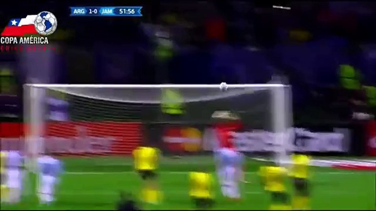 Di Maria Hits The Crossbar With An Amazing Shot Argentina 1 - 0 Jamaica 20.06.2015 HD