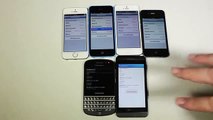 Apple iPhone 5S, 5C, 5, 4S vs Blackberry Q10, Z10 Geekbench 3 Comparison