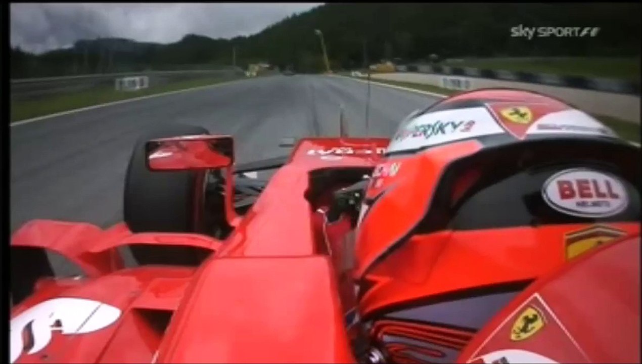 شاهد كيف ألغى كيمي رايكونن لفته الطائرة فى تصفيات النمسا 2015